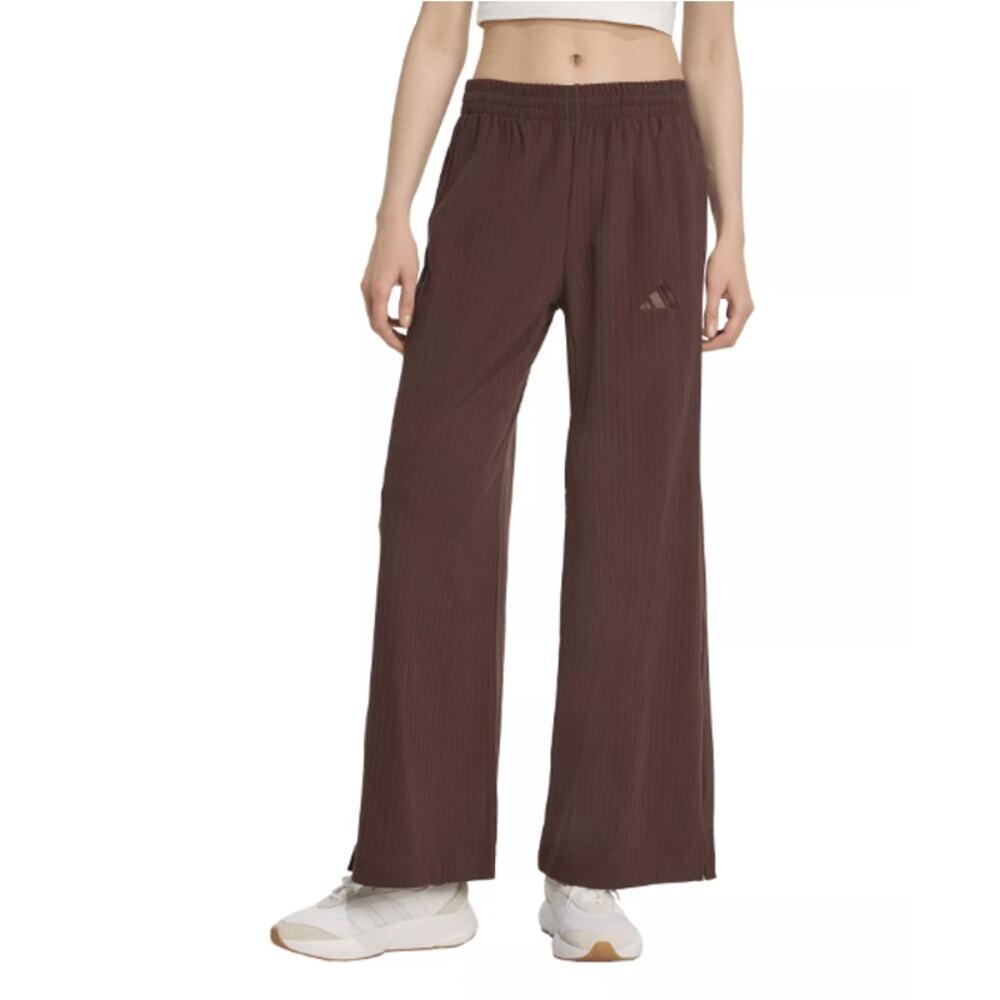 Adidas Women's Shadow Brown All SZN Winterized Loose Wide-Leg Pants Size L